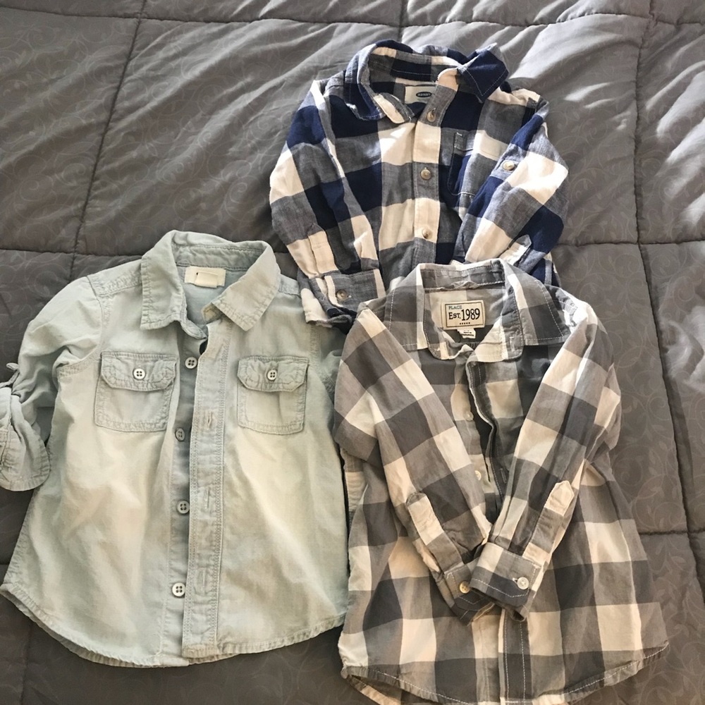 Lot of 4 Button down Shirts 2t